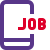 Find new job and opportunities on smartphone icon