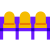 Row of seats icon