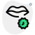 Avoid touching the mouth while infected by virus pandemic icon