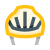 Bike helmet icon