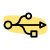 Universal Serial Bus an industry standard that establishes specifications for cables and connectors icon