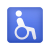 simbolo-emoji della sedia a rotelle icon