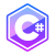 C 샤프 로고 icon