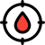 Targeting a specific type of blood rh icon