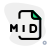 MIDI file extension is a Musical Instrument Digital Interface file icon