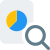 Find Pie chart sales data record the magnifying glass icon