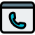 Conference calling on a web browser feature icon