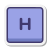 tecla h icon