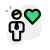 Favorite business to work on with a heart logotype icon