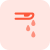 Bleeding or dripping of blood from finger icon