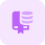 Book on Server and Database isolated on a white background icon