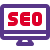 Seo enhancement of web content on desktop computer icon