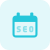 Seo work agenda schedule on a calendar icon