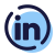 LinkedIn entouré icon