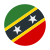 Saint Kitts And Nevis Circular icon