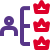 Crown premium ranking team structure of an organisation icon