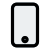 Modern smartphone with biometric home button layout icon