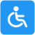 Disability section for the physical challenged way icon