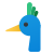 cabeza de pavo real icon