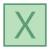 Координата X icon