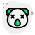 Koala in neutral stage with eyes closed icon