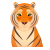 老虎表情符号 icon