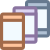 複数のスマートフォン icon