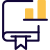 Book on statics and bar graph isolated on a white background icon