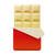 Barre de chocolat blanc icon