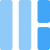 Double left side verticle bars with split screen icon