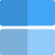 Square frame parting into two equal parts icon