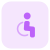 Disability section for a physically challenged people icon