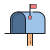 Mailbox Opened Flag Up icon