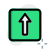 Up arrow direction for the forward place in the lane icon