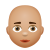 Bald Woman Medium Skin Tone icon