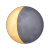 croissant de lune décroissant icon