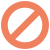 No entry lane for multiple lane entry icon