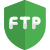 File transfer protocol in a secure mode icon