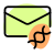 Sending a mail coded DNA sequence digital fire icon