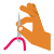 Hand Holding Needle Skin Type 4 icon