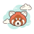 Panda vermelho icon