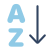 アルファベット順のソート icon