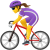 自転車に乗る女性 icon