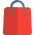 Shopping bag isolated on a white background icon