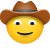 Cowboyhut-Gesicht icon