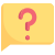 Bubble word question sign icon