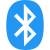 Bluetooth exchanging data between fixed and mobile devices over short distances icon