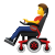 Мужчина на инвалидной коляске с электроприводом icon