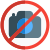 No camera access in a shopping mall icon