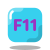 Клавиша F11 icon